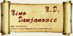 Nino Damjanović vizit kartica